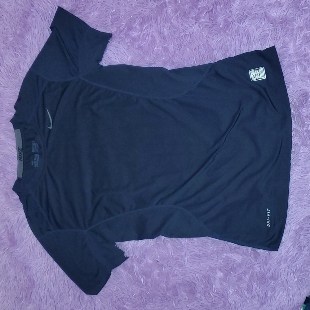 Nike Dri-Fit Pro Combat Fitted Black Shirt, Men's Size S